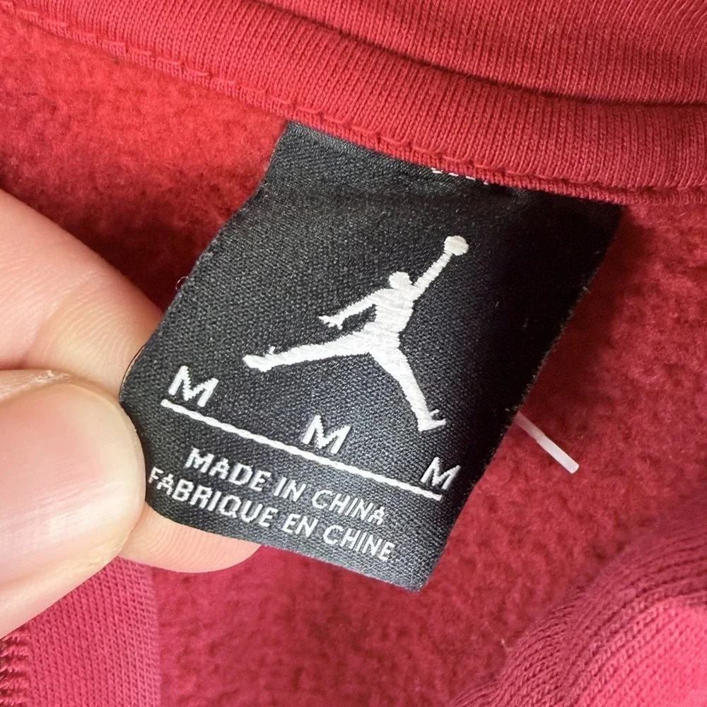 Nike Air Jordan 23 Sweatshirt‎ Full Zip Hoodie 853849-687 Red Bred Men's Medium